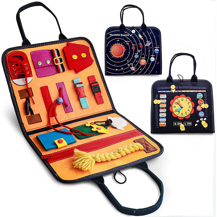 NNEDSZ Montessori Busy Board - Educational Sensory Activity Toy for Toddlers